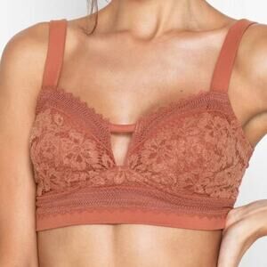 Free People Intimately Annabelle Lace Keyhole Cutout Boho Bralette Bra Size S